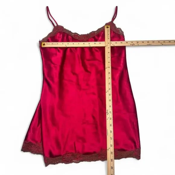 Victorias Secret Pink Vintage Lace Slip Dress Size Medium - Picture 4 of 5